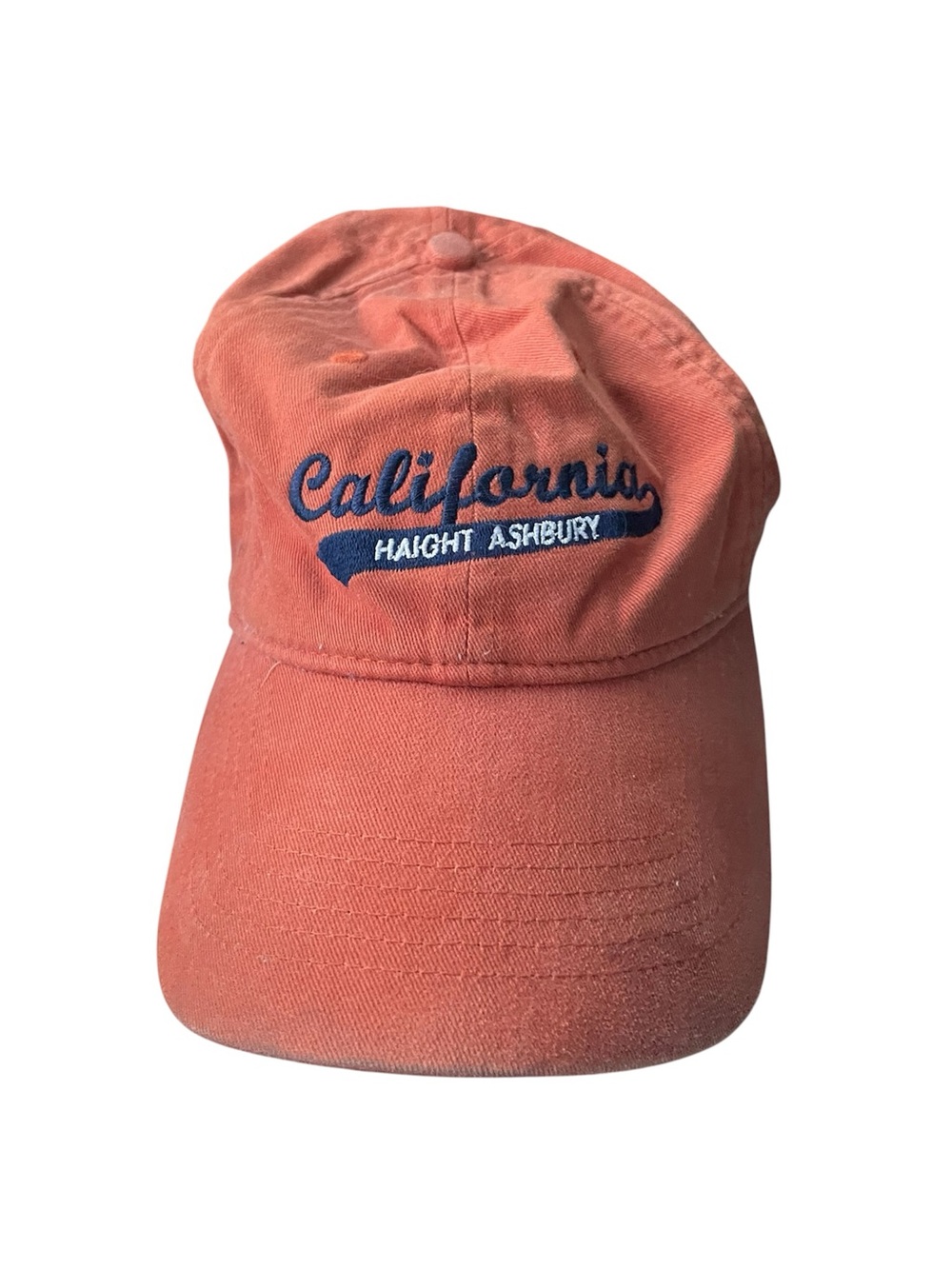 California Haight Ashbury Embroidered Burnt Orange Baseball Cap Dad Hat